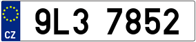 Trailer License Plate